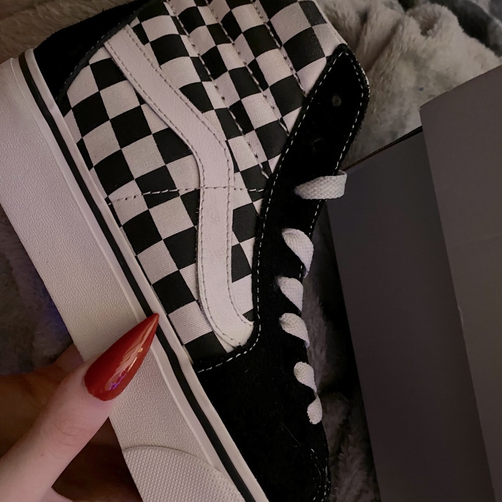 Checked High Top Vans